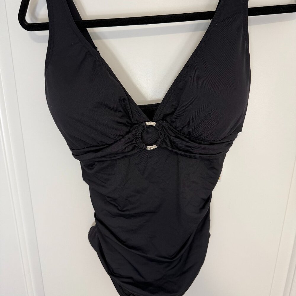 Michael Kors Classic Black One‑Piece Swimsuit (Large)